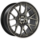 BBS CH-RII 22x10.5 5x112 ET48 Satin Platinum Center Black Lip SS Rim Protector Wheel - 82mm PFS Req.