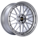 BBS LM 19x10 5x112 ET50 Diamond Silver Center Diamond Cut Lip Wheel - 82mm PFS Required