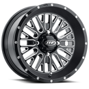ITP Momentum 22x6.5 / 4x137 BP / 10mm Offset Black w/ Milled Accents Wheel