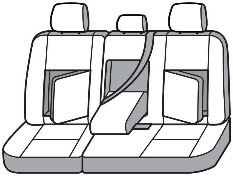 Covercraft 19-24 Chevrolet Silverado Carhartt Super Dux SeatSaverSecond Row Seat Covers - Blk