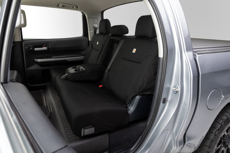 Covercraft 14-18 Chevrolet Silverado Carhartt PrecisionFit Custom Front Row Seat Covers - Blk