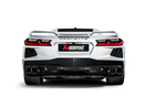 Akrapovic 2020 Chevrolet Corvette Stingray (C8) OPF/GPF Slip-On Line (Titanium) w/ Titanium Tips