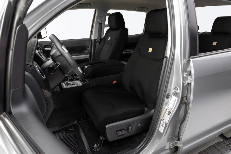 Covercraft 15-20 Ford F150 Carhartt Super Dux PrecisionFit Custom Front Row Seat Covers - Black