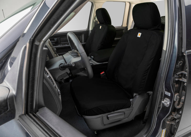 Covercraft 16-23 Toyota Tacoma Carhartt Super Dux SeatSaver Custom Second Row Seat Covers - Black