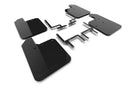Rally Armor 2018+ Jeep Wrangler Rubicon JL Black UR Mud Flap w/ Metallic Black Logo