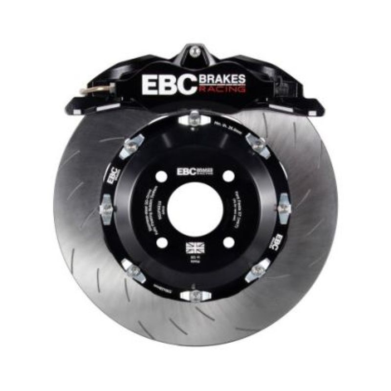 EBC Racing 13-22 VW Golf GTI (Mk7/Mk8) 2.0 6 Piston Apollo Calipers Big Brake Kit Stealth Black