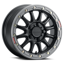 Raceline A14BG Alpha 15x10in/5x114.3 BP/25mm Offset/68mm Bore - Black & Gunmetal Ring Beadlock Wheel