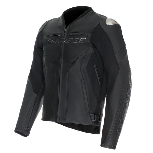 Dainese Racing 5 Leather Jacket Black/Black/Black Size - 58