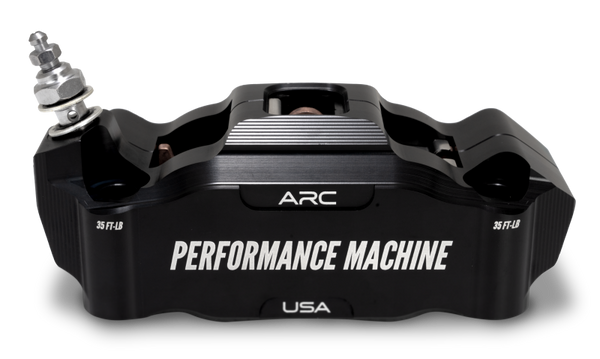 Performance Machine 125 x4 Race Series Radial Mount Caliper with ARC - Right - Black Ano
