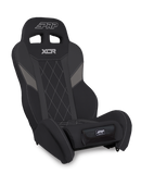 PRP XCR Suspension Seat - Black/Gray w Diamond Stitch and Front Pocket