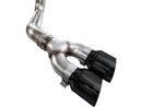 AWE 21-25 Ford F150 (14th Gen Reg Cab) Cat-Back Exhaust - 4.5in Dual Side Exit Diamond Black Tips