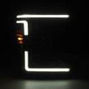 AlphaRex 20-22 Ford F-250/350/450 SD LUXX-Series LED Proj Headlights Alpha-Bk w/Acv Light SS & SBDRL