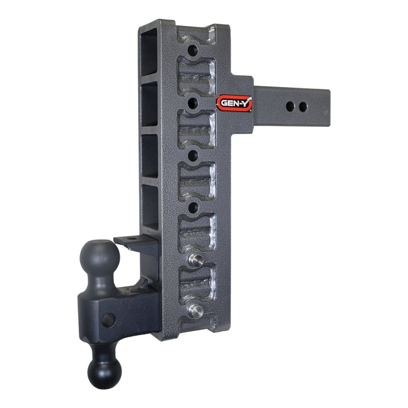 Gen Y Mega Duty 2.5In Shank 12In Offset Drop 21K Hitch w/ GH-061 Dual-Ball / GH-062 Pintle Lock