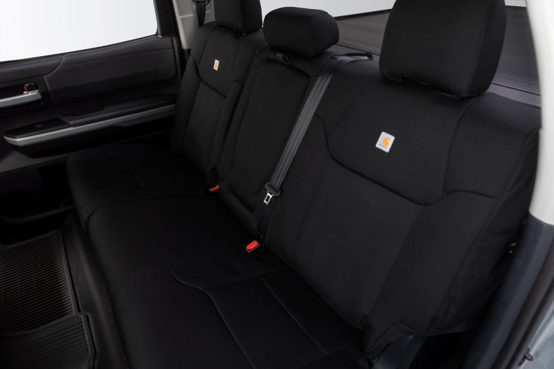 Covercraft 16-19 Chevrolet Silverado Carhartt PrecisionFit Custom Front Row Seat Covers - Blk