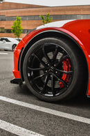 DBA 12-19 Jeep Grand Cherokee SRT8 5000 Series Drilled Front Brake Rotor 2 Piece w/ Hats