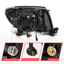 ANZO 05-11 Toyota Tacoma Full LED Proj Headlights White DRL/Init/SeqSig Black - Pair