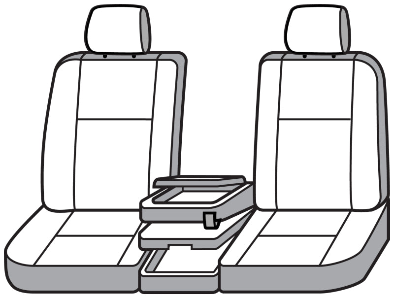 Covercraft 22-24 Chevrolet Silverado Carhartt PrecisionFit Custom Front Row Seat Covers - Gravel