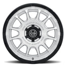 ICON Alloys Rancho 20x9 / 5x150 / 16mm / 5.625in BS Silver Machined w/ Gloss Black Lip Wheel
