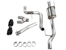 AWE 21-25 Ford F150 (14th Gen Reg Cab) Cat-Back Exhaust - 4.5in Dual Side Exit Diamond Black Tips