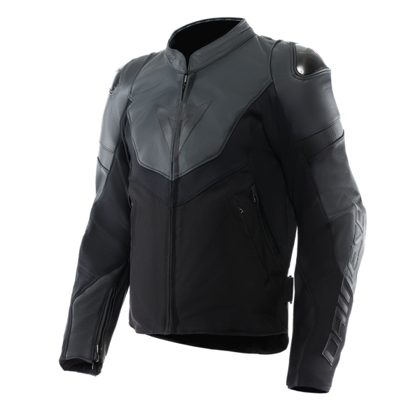 Dainese Iperattiva Leather-Tex Jacket Black/Black Size - 56