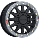 Raceline A14BG Alpha 17x7in/5x114.3 BP/25mm Offset/68mm Bore- Blk & Gunmetal Ring Beadlock Wheel