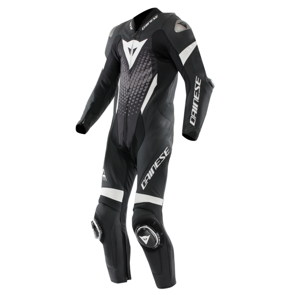 Dainese Laguna Seca 6 1PC Leather Suit Perforated Black/White/Anthracite Size - 48