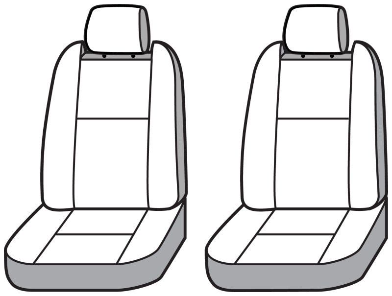 Covercraft 19-24 Dodge RAM 2500 Carhartt PrecisionFit Custom Front Row Seat Covers - Gravel