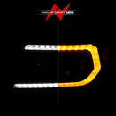 ANZO 05-11 Toyota Tacoma Full LED Proj Headlights White DRL/Init/SeqSig Black - Pair