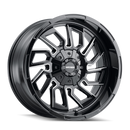 Mayhem 8111 Flywheel 22x10 / 6x135 BP / -19mm Offset / 106mm Hub Black w/ Milled Spokes Wheel