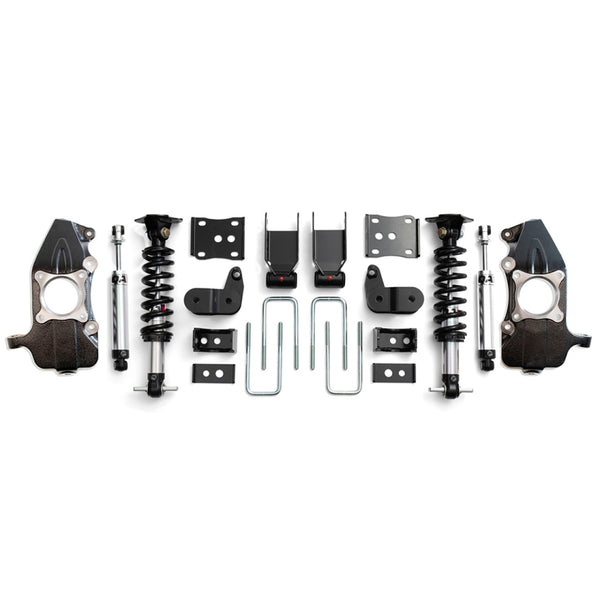 QA1 21-25 Ford F150 4WD Single Adjustable Lowering Kit w/ Spindles - 3.5-5.5in