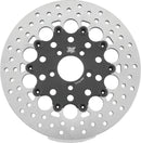 Twin Power 08-Up FLH FLT Rear 11.8 Floating Rotor W/Holes Black