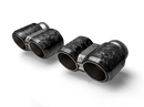 Akrapovic BMW M2 Coupe (G87) Tail Pipe Set - Chopped Carbon