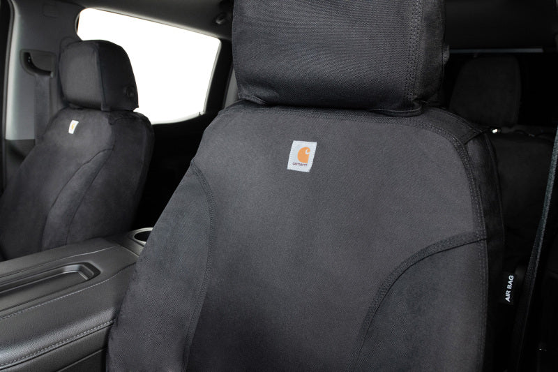 Covercraft 19-24 Chevrolet Silverado Carhartt Super Dux SeatSaverSecond Row Seat Covers - Blk