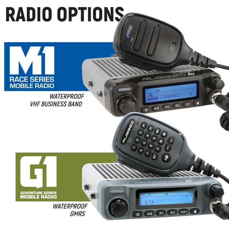 Rugged Radios STX STEREO Remote Head Complete Master Comm Kit with Intercom and 2-Way Radio G1 GMRS