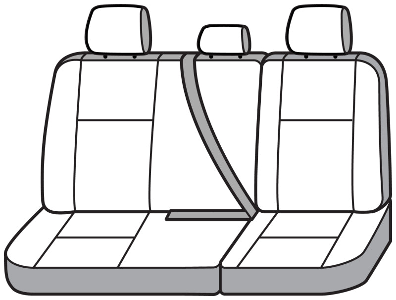Covercraft 16-23 Toyota Tacoma Carhartt Super Dux SeatSaver Custom Second Row Seat Covers - Black