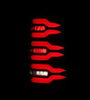 AlphaRex 99-06 Chevrolet Silverado/99-06 GMC Sierra LUXX-Series LED Tail Lights - Black/Red