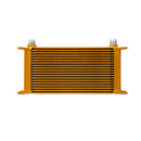 Mishimoto Universal 19 Row Oil Cooler - Gold
