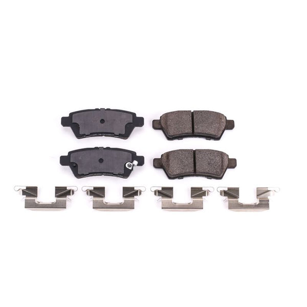 Power Stop 05-12 Nissan Pathfinder Rear Z17 Evolution Ceramic Brake Pads w/Hardware