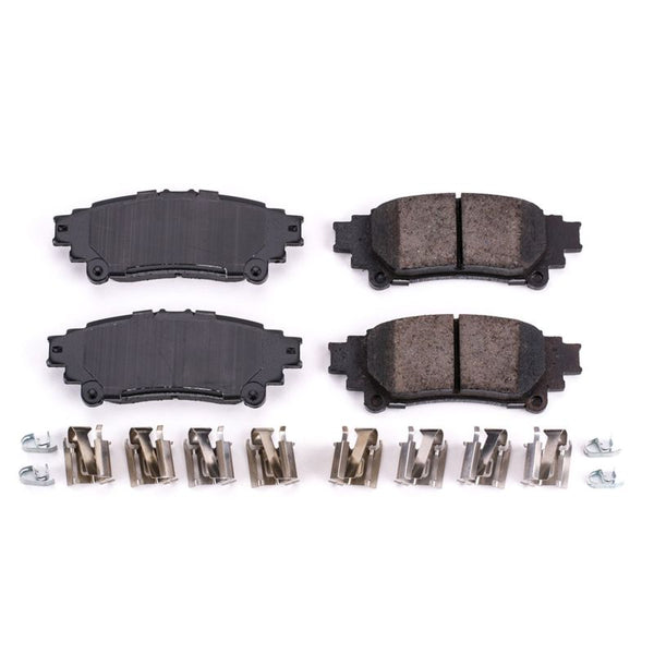 Power Stop 10-15 Lexus RX350 Rear Z17 Evolution Ceramic Brake Pads w/Hardware