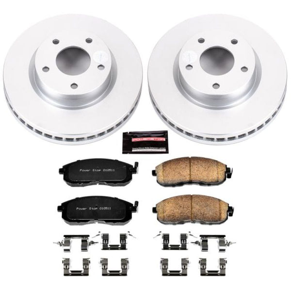 Power Stop 13-18 Nissan Sentra Front Z17 Evolution Geomet Coated Brake Kit