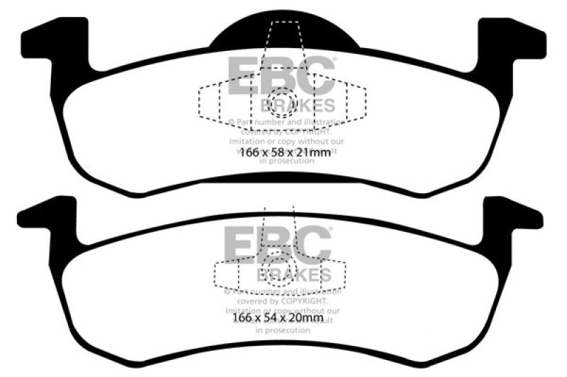 EBC 07-09 Ford Expedition 5.4 2WD Extra Duty Rear Brake Pads
