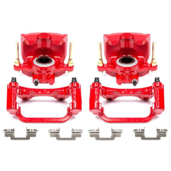 Power Stop 07-16 Cadillac Escalade Rear Red Calipers w/Brackets - Pair