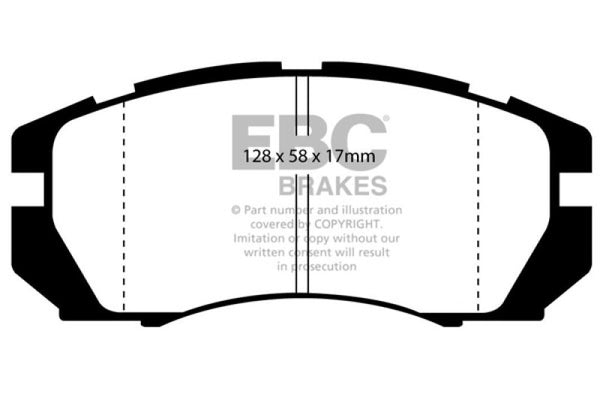 EBC 95-96 Subaru Impreza 2.2 Yellowstuff Front Brake Pads