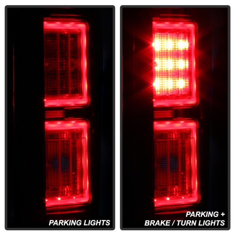 Spyder 18-19 Ford F-150 (w/o Blind Spot Sensor) LED Tail Lights - Red Clear (ALT-YD-FF15018-LED-RC)