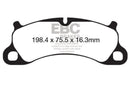 EBC 12-15 Porsche 911 (991) Carrera S 3.8L (Cast Iron Rotor Only) Bluestuff Front Brake Pads