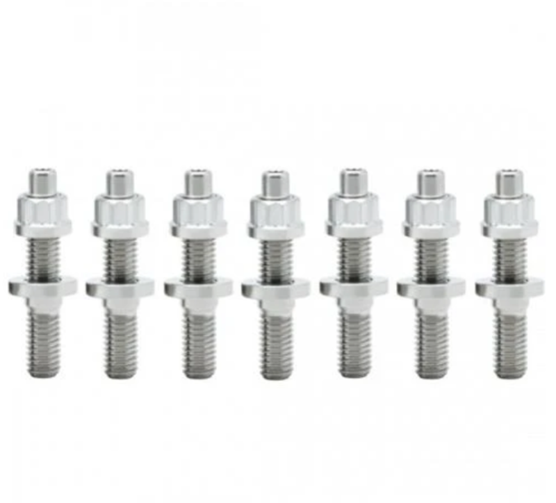 BLOX Racing SUS303 Stainless Steel Exhaust Manifold Stud Kit M8 x 1.25mm 45mm in Length - 9-piece