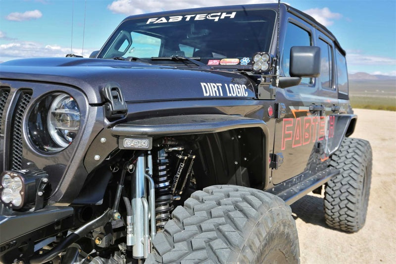 Fabtech Front Steel Tube Fenders - 18-19 Jeep JL 4WD / 2020 Jeep Gladiator 4WD