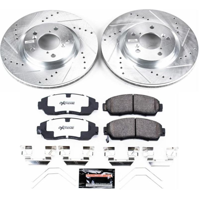 Power Stop 11-14 Honda Odyssey Front Z26 Street Warrior Brake Kit