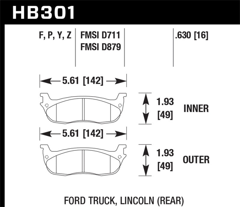 Hawk LTS Street Brake Pads