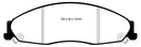 EBC 02-05 Cadillac CTS 2.6 Redstuff Front Brake Pads